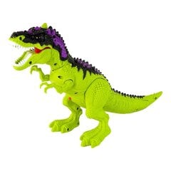 Динозавр на дистанционном управлении со световыми и звуковыми эффектами, светло-зеленый цена и информация | Игрушки для мальчиков | pigu.lt