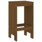 2-jų lauko baro taburečių komplektas vidaXL, rudas kaina ir informacija | Lauko kėdės, foteliai, pufai | pigu.lt