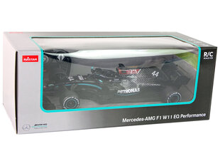 Nuotoliniu būdu lenktyninis automobilis Mercedes-AMG F1 1:18, juodas kaina ir informacija | Žaislai berniukams | pigu.lt