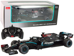 Nuotoliniu būdu lenktyninis automobilis Mercedes-AMG F1 1:18, juodas kaina ir informacija | Žaislai berniukams | pigu.lt