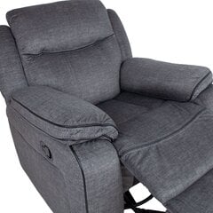 Кресло-реклайнер GENTRY ручной, серый цена и информация | Кресла в гостиную | pigu.lt