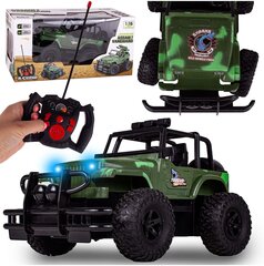 Nuotoliniu budu valdomas karinis visureigis Jeep, RC цена и информация | Игрушки для мальчиков | pigu.lt