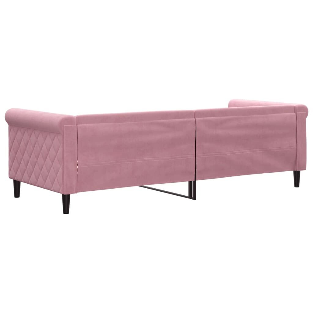 Sofa-lova vidaXL, 80x200 cm, rožinė kaina ir informacija | Lovos | pigu.lt