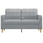 Dvivietė sofa vidaXL, 140cm, pilka kaina ir informacija | Sofos | pigu.lt