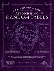The Game Master's Book of Astonishing Random Tables: 300plus Unique Roll Tables to Enhance Your Worldbuilding, Storytelling, Locations, Magic and More for 5th Edition RPG Adventures kaina ir informacija | Knygos apie sveiką gyvenseną ir mitybą | pigu.lt