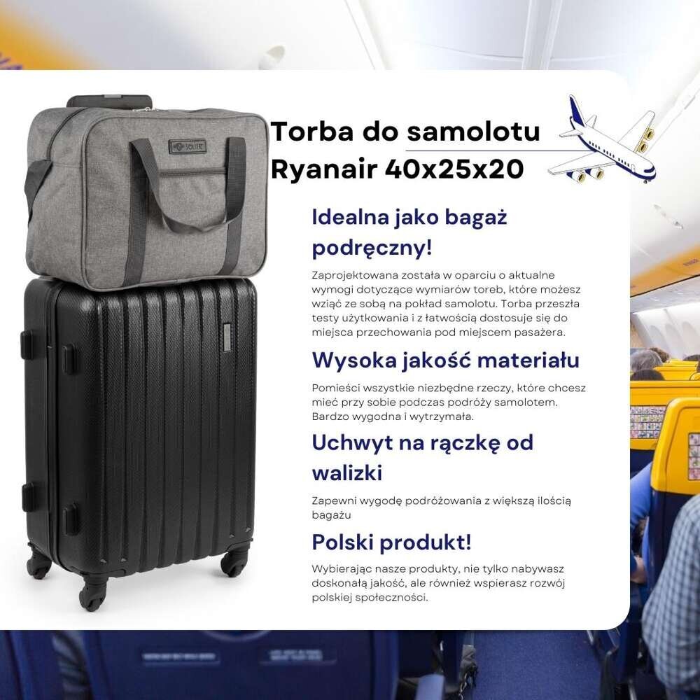 Rankinio bagažo krepšys Solier, pilkas kaina ir informacija | Lagaminai, kelioniniai krepšiai | pigu.lt