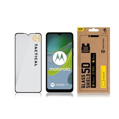 Tactical Glass Shield 5D for Motorola E13 Black цена и информация | Защитные пленки для телефонов | pigu.lt