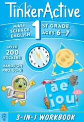 TinkerActive Workbooks: 1st Grade bind-up: Math, Science, English Language Arts цена и информация | Книги для подростков  | pigu.lt