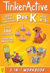TinkerActive Workbooks: Pre-K bind-up: Math, Science, English Language Arts kaina ir informacija | Knygos paaugliams ir jaunimui | pigu.lt
