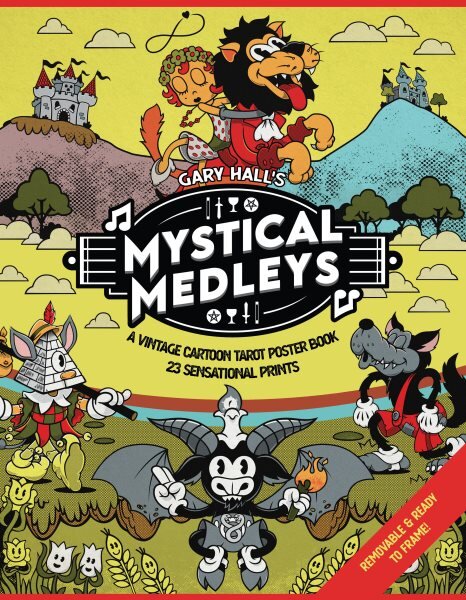 Mystical Medleys: A Vintage Cartoon Tarot Poster Book kaina ir informacija | Saviugdos knygos | pigu.lt