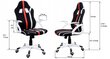 Žaidimų kėdė Giosedio FBL004, juoda kaina ir informacija | Biuro kėdės | pigu.lt