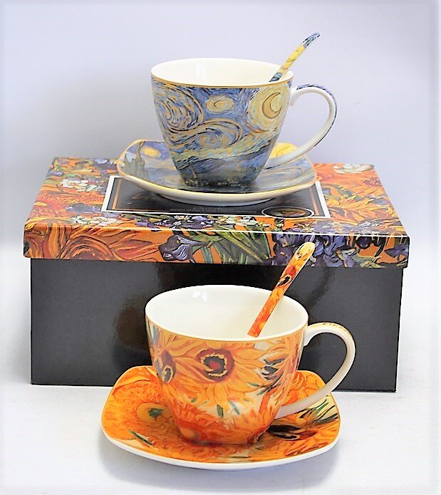 Puodelių rinkinys dėžutėje Van Gogh, 2x250 ml цена и информация | Taurės, puodeliai, ąsočiai | pigu.lt