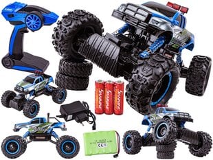 RC džipas Radijo bangomis valdomas automobilis 1:14 2.4GHz 4WD Mėlyna kaina ir informacija | Žaislai berniukams | pigu.lt