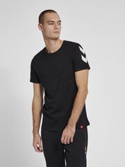 Marškinėliai unisex Hummel Hmllegacy Chevron, juodi цена и информация | Мужские футболки | pigu.lt