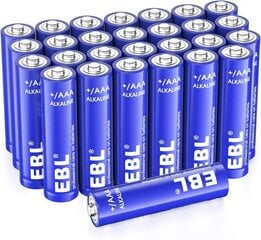 Baterijos, EBL, AA, šarminės, 2700 mAh, 28 vnt. kaina ir informacija | Elementai | pigu.lt