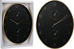 Часы настенные Казино, черные, Ø76 см