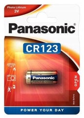 Panasonic элемент Lithium CR123, 10 шт. цена и информация | Батарейки | pigu.lt