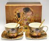 Puodelių rinkinys dėžutėje G. Klimt The Kiss, 2x250 ml цена и информация | Taurės, puodeliai, ąsočiai | pigu.lt