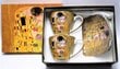 Puodelių rinkinys dėžutėje G. Klimt The Kiss, 2x250 ml цена и информация | Taurės, puodeliai, ąsočiai | pigu.lt