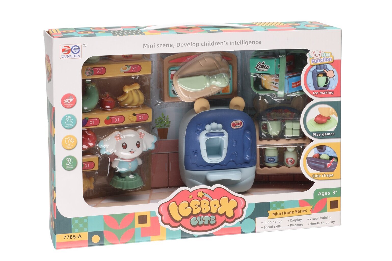 Mini virtuvės rinkinys Icebox kaina ir informacija | Žaislai mergaitėms | pigu.lt
