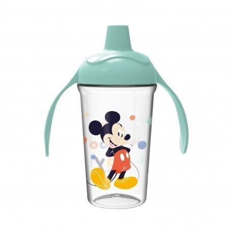 Neišsiliejantis puodelis kietu snapeliu Thermobaby, 295ml. Mickey цена и информация | Buteliukai kūdikiams ir jų priedai | pigu.lt
