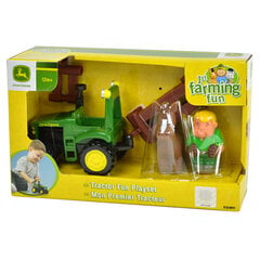 Rinkinys su traktoriumi John Deere First Little Farm, 43067A1 kaina ir informacija | Žaislai kūdikiams | pigu.lt