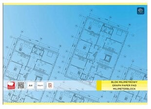 Milimetrinis popierius Interdruk A4 20 lapų kaina ir informacija | Sąsiuviniai ir popieriaus prekės | pigu.lt