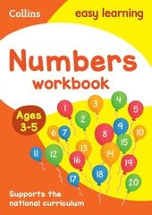 Numbers Workbook Ages 3-5 : Prepare for Preschool with Easy Home Learning цена и информация | Книги для детей | pigu.lt