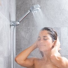 3-in-1 Dviguba dušo galvutė su dozatoriumi kaina ir informacija | Maišytuvų ir dušų priedai | pigu.lt