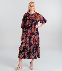 Vero Moda женское платье 10304605*01, черный/лиловый 5715508279456 цена и информация | Платья | pigu.lt