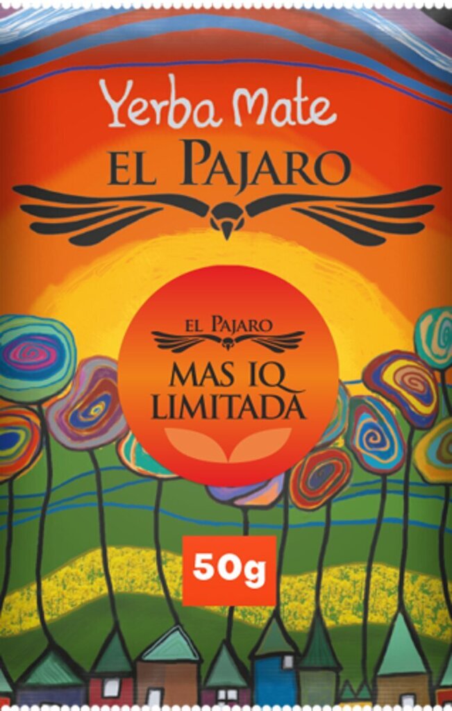 Yerba Mate arbata El Pajaro Mas IQ Limitada, 50 g kaina ir informacija | Arbata | pigu.lt