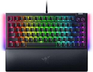 Razer BlackWidow V4 75%  mehaniska  US  melna цена и информация | Клавиатуры | pigu.lt