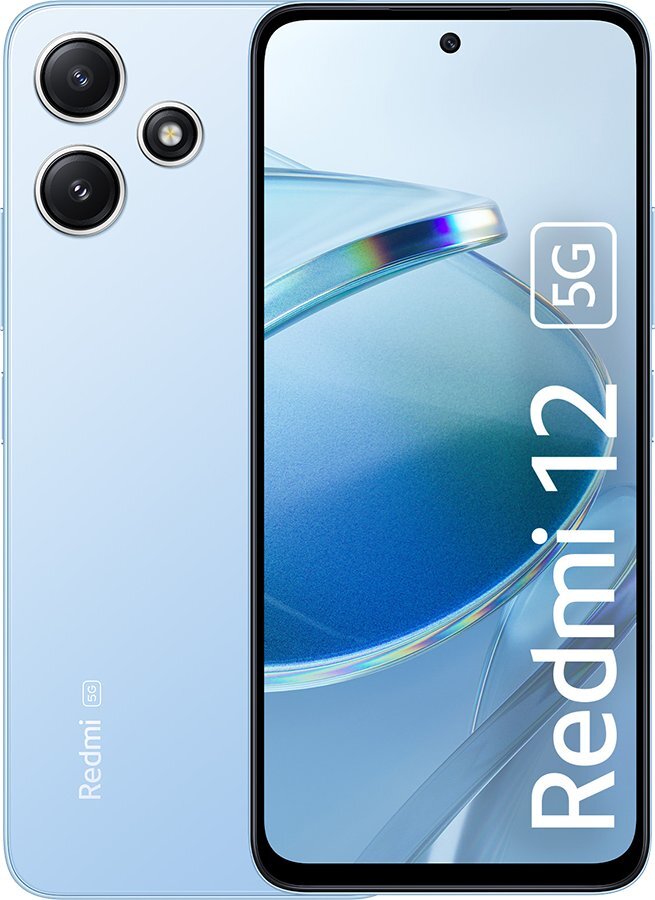 Xiaomi Redmi 12 5G Dual SIM 4/128GB Sky Blue (MZB0EGWEU) kaina ir informacija | Mobilieji telefonai | pigu.lt