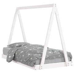 Vaikiškas lovos rėmas vidaXL, 80x160 cm, baltas цена и информация | Детские кровати | pigu.lt