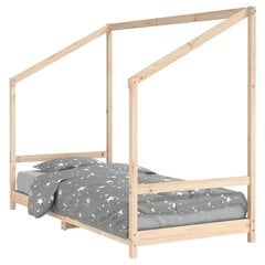 Vaikiškos lovos rėmas vidaXL, 90x190 cm, rudas цена и информация | Детские кровати | pigu.lt