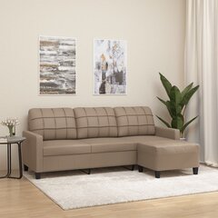 Trivietė sofa su pakoja vidaXL, 180cm цена и информация | Диваны | pigu.lt