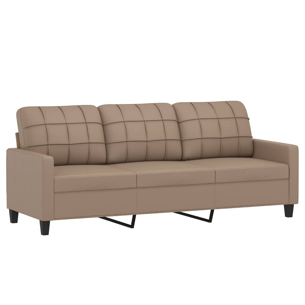 Trivietė sofa su pakoja vidaXL, 180cm kaina ir informacija | Sofos | pigu.lt