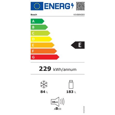 Bosch KIV86NSE0 kaina ir informacija | Šaldytuvai | pigu.lt