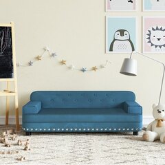 Vaikiška sofa vidaXL, mėlyna цена и информация | Детские диваны, кресла | pigu.lt