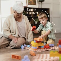 ORTOTO Комплект Кубиков "World of Sensory Soft Bricks STARTER Set" (16 шт.) цена и информация | Коврики для йоги, фитнеса | pigu.lt