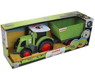 Traktorius su priekaba Claas, žalias цена и информация | Игрушки для мальчиков | pigu.lt