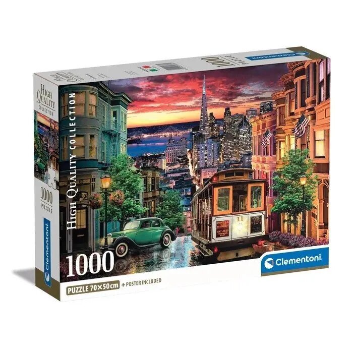 Dėlionė Clementoni San Francisco, 1000 d. цена и информация | Dėlionės (puzzle) | pigu.lt