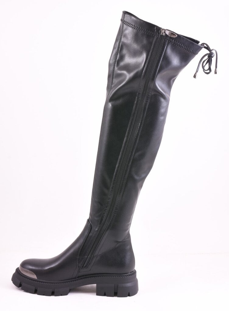 Botfortai moterims Lazzaro 25706781, juodi цена и информация | Aulinukai, ilgaauliai batai moterims | pigu.lt