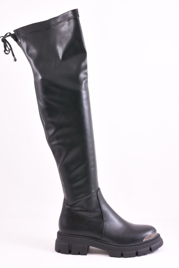 Botfortai moterims Lazzaro 25706781, juodi цена и информация | Aulinukai, ilgaauliai batai moterims | pigu.lt