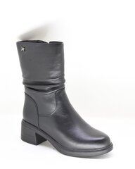 Ilgaauliai batai moterims TF'S 26230321, juodi kaina ir informacija | Aulinukai, ilgaauliai batai moterims | pigu.lt