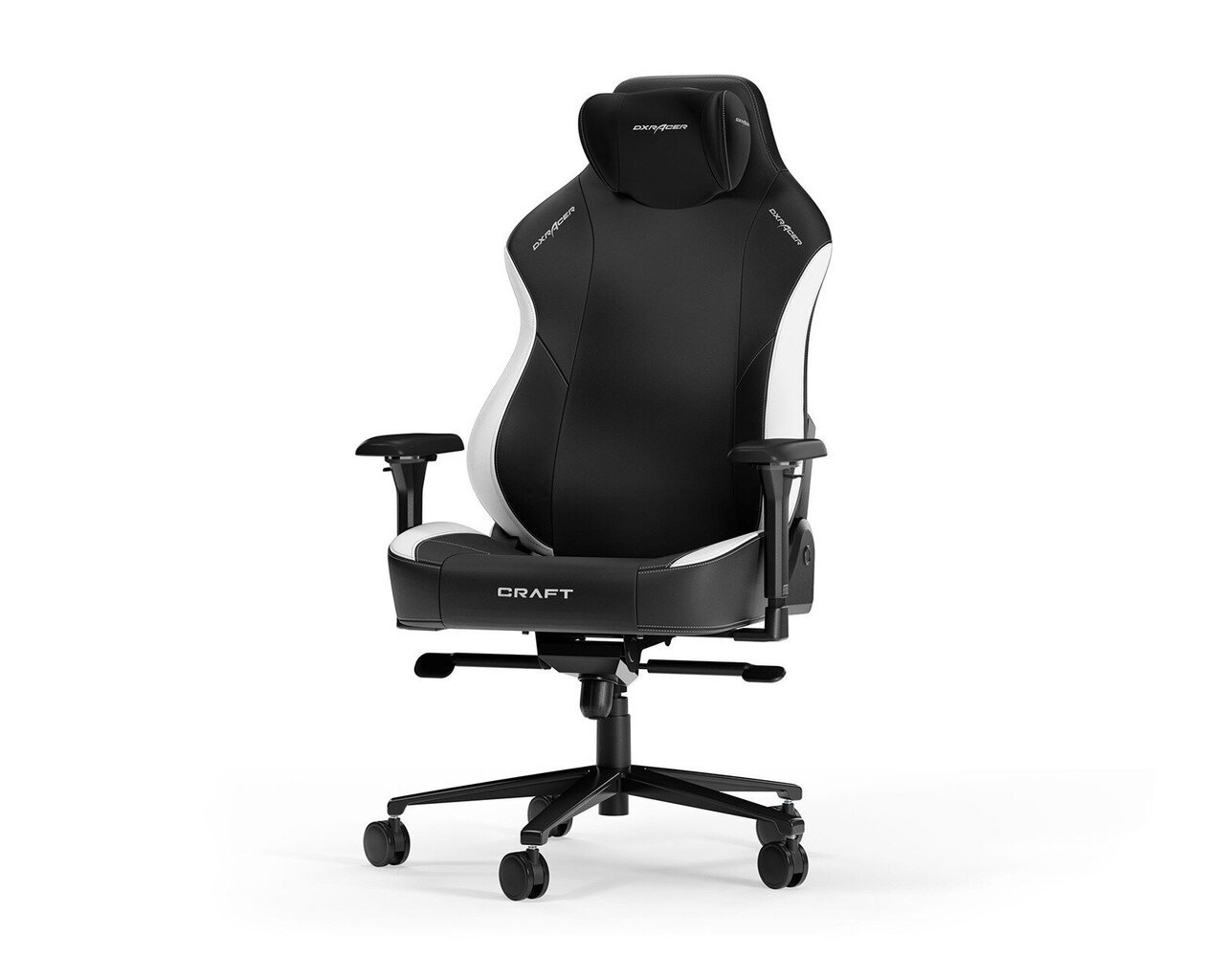 Žaidimų kėdė Dxracer Craft L C23-NW, juoda/balta цена и информация | Biuro kėdės | pigu.lt