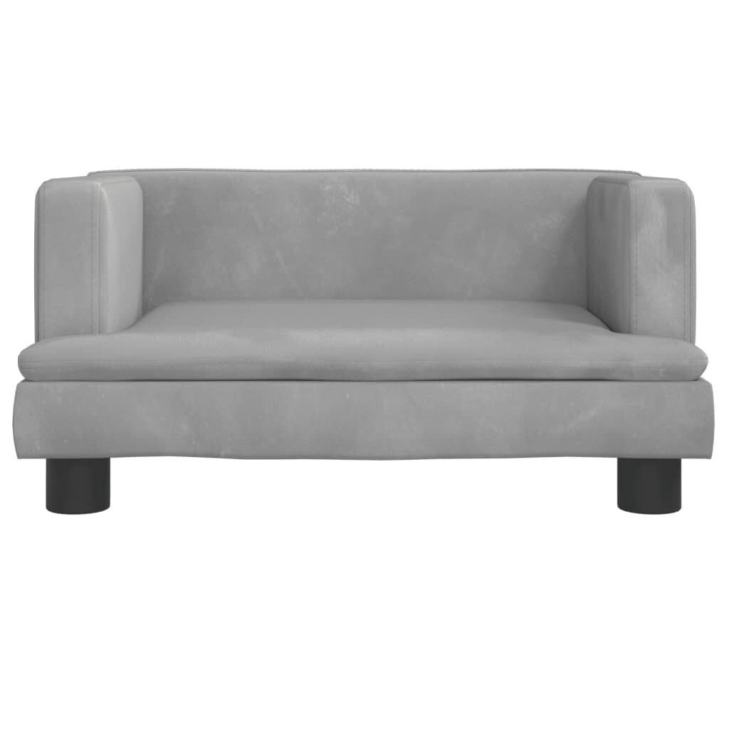 Vaikiška sofa vidaXL, pilka цена и информация | Vaikiški sėdmaišiai, foteliai, pufai | pigu.lt