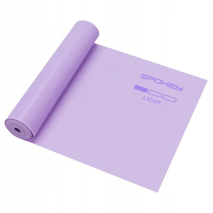 Pasipriešinimo guma Spokey Ribbon, 200 cm, violetinė kaina ir informacija | Pasipriešinimo gumos, žiedai | pigu.lt