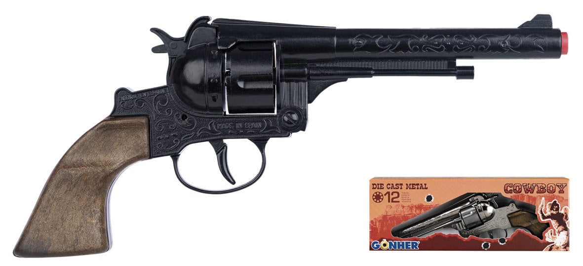 Žaislinis kaubojaus revolveris Gonher, 122/6 цена и информация | Žaislai berniukams | pigu.lt