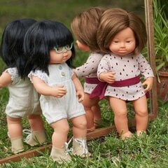 Lėlė mergaitė su Dauno sindromu Miniland, 38 cm. kaina ir informacija | Žaislai mergaitėms | pigu.lt
